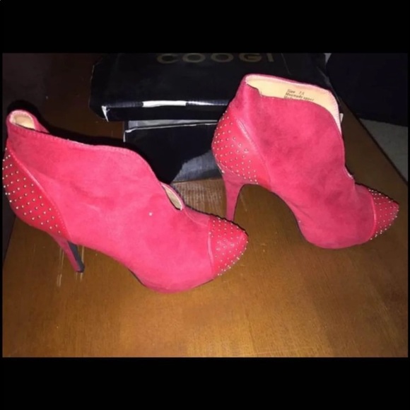 COOGI Red Spike Heels - Picture 3 of 5